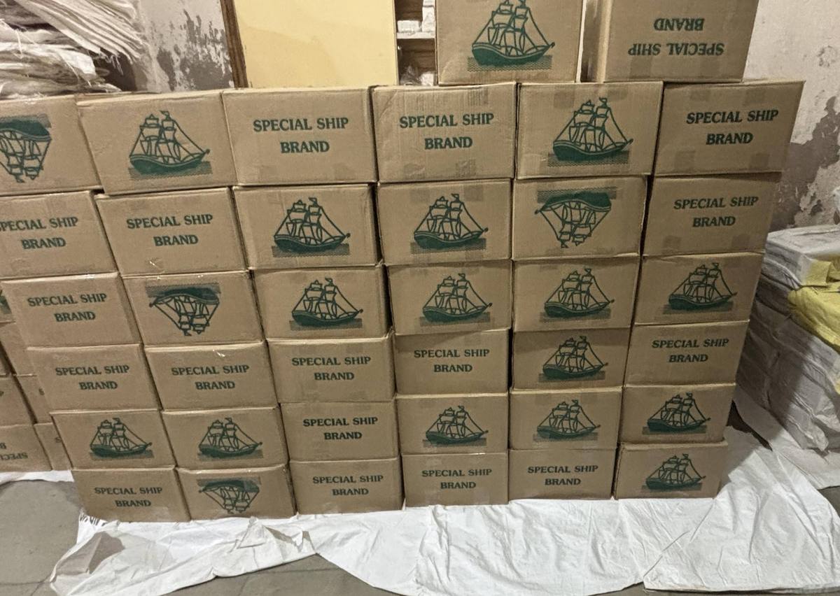 Cartons ready for dispatch